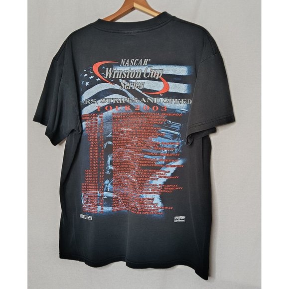 Vtg NASCAR Winston Cup Series Stars Stripes Speed Tour 2003 Large T Shirt Race - Picture 3 of 13